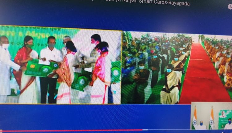 CM Naveen Patnaik virtually distributes BSKY smart health cards in Rayagada
