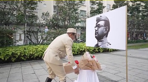 Odia man from Singapore visits Saigon to pay his respects to Netaji
