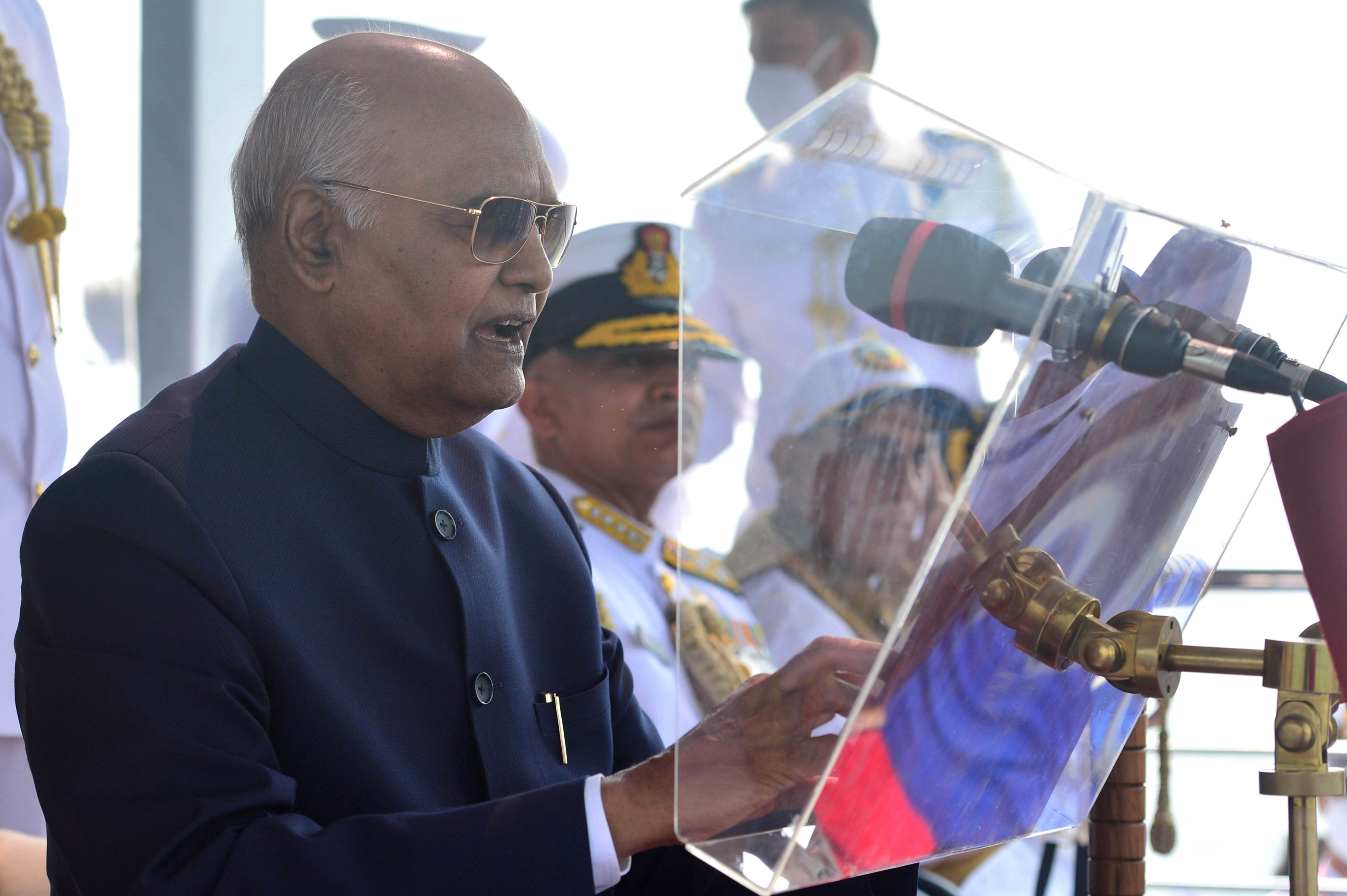 President of India witnesses the fleet review-2022 at Visakhapatnam