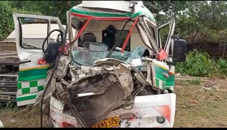 3 including patient dead, 2 others critical as ambulance hits truck