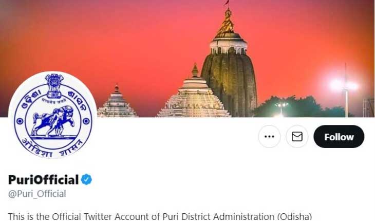 ‘Hacked’ official Twitter account of Puri Admin restored