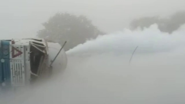 Gas tanker overturns in Kalahandi; locals evacuated