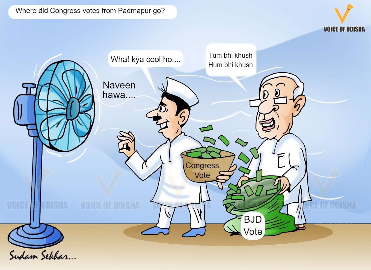 Where did Congress votes from Padmapur go?