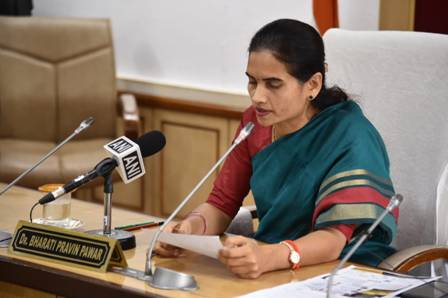 Dr. Bharati Pravin Pawar virtually addresses the Annual FICCI Healthcare Excellence Awards