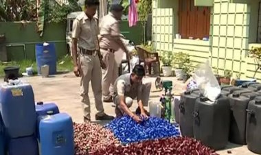 One Held With Huge Cache Of Fake Foreign Liquor In Sambalpur