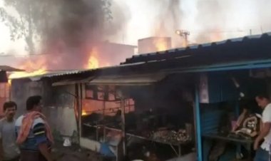 Properties worth lakhs of rupees gutted as fire engulfs 50 shops in Keonjhar