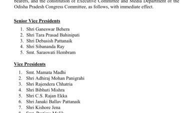 Congress Appoints New Office-Bearers For Odisha unit