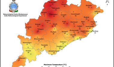 At 41°C , Sambalpur hottest place by 11.30 am in Odisha