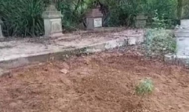 Buried bodies goes missing from cremation ground