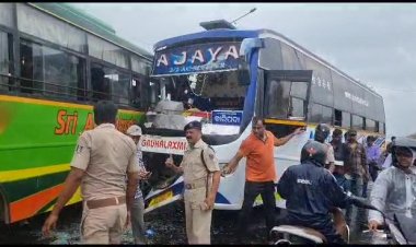 16 hurt as two buses collide head-on in Balasore