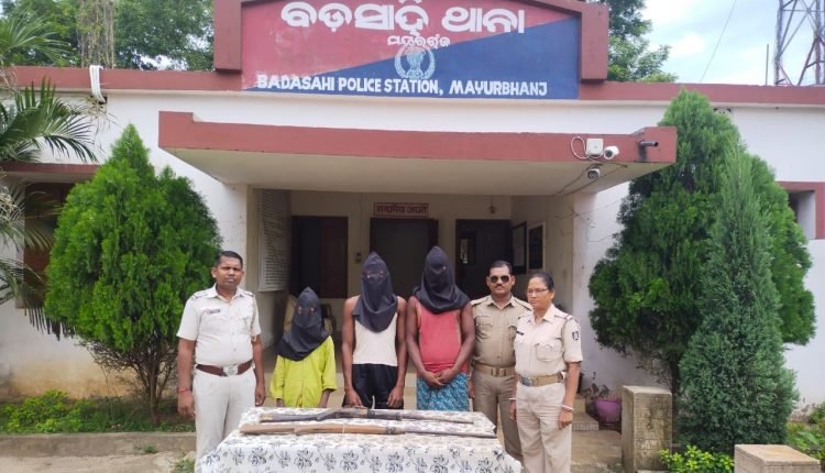 Mayurbhanj Police Arrest 3, Seize 3 Illegal Guns