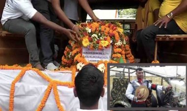 Mortal remains of Odia jawan killed in Manipur arrives in Bargarh
