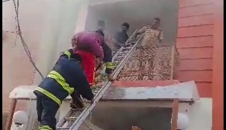 Fire engulfs building in Bhubaneswar; 3 residents rescued safely