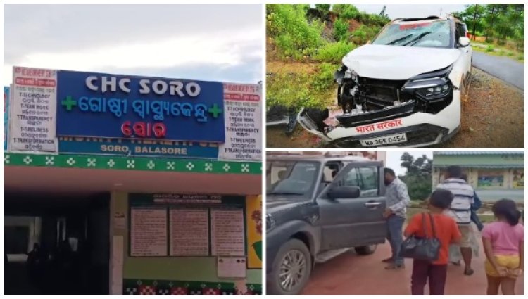 5 critical as car skids off bridge in Balasore of Odisha
